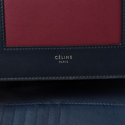 Celine Smooth Lambskin Small Frame Multifunction Wallet Steel Blue Plum 6 of 11