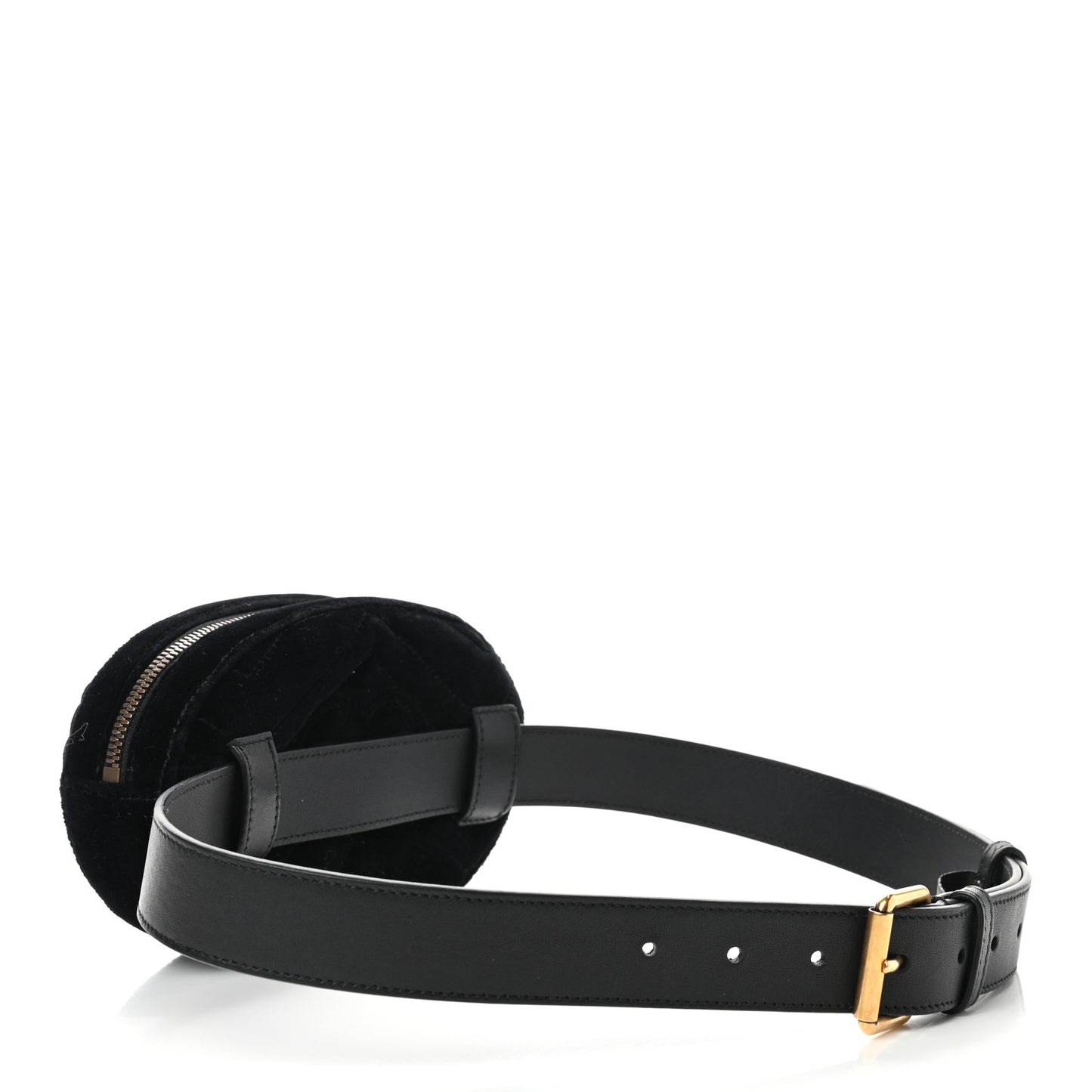 Velvet Matelasse Marquise Crystals GG Marmont Belt Bag 85 34 Black