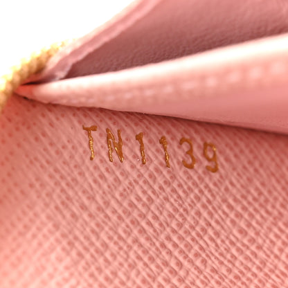 Louis Vuitton Damier Azur Zippy Coin Purse Rose Ballerine 7 of 8