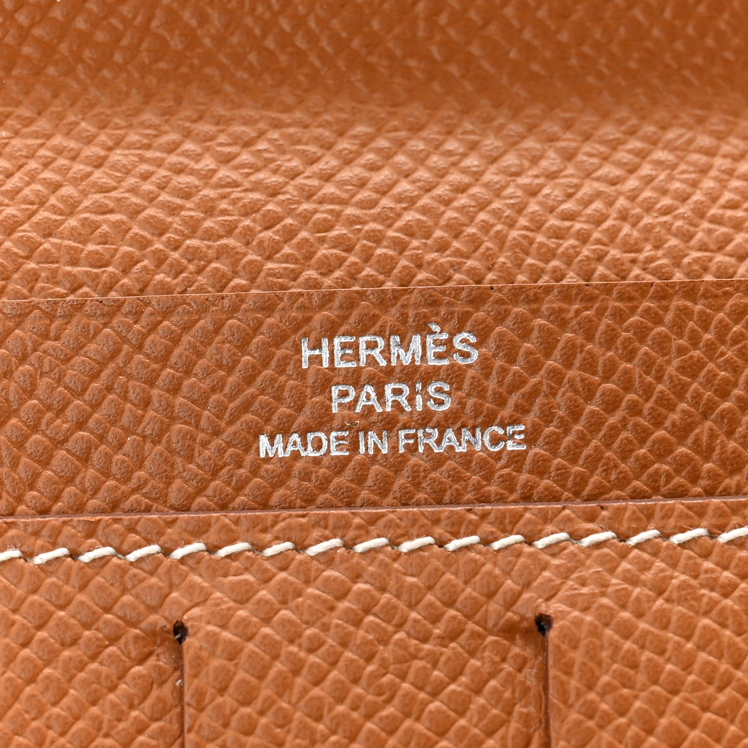 Hermes Epsom Citizen Twill Long Wallet Gold 6 of 9