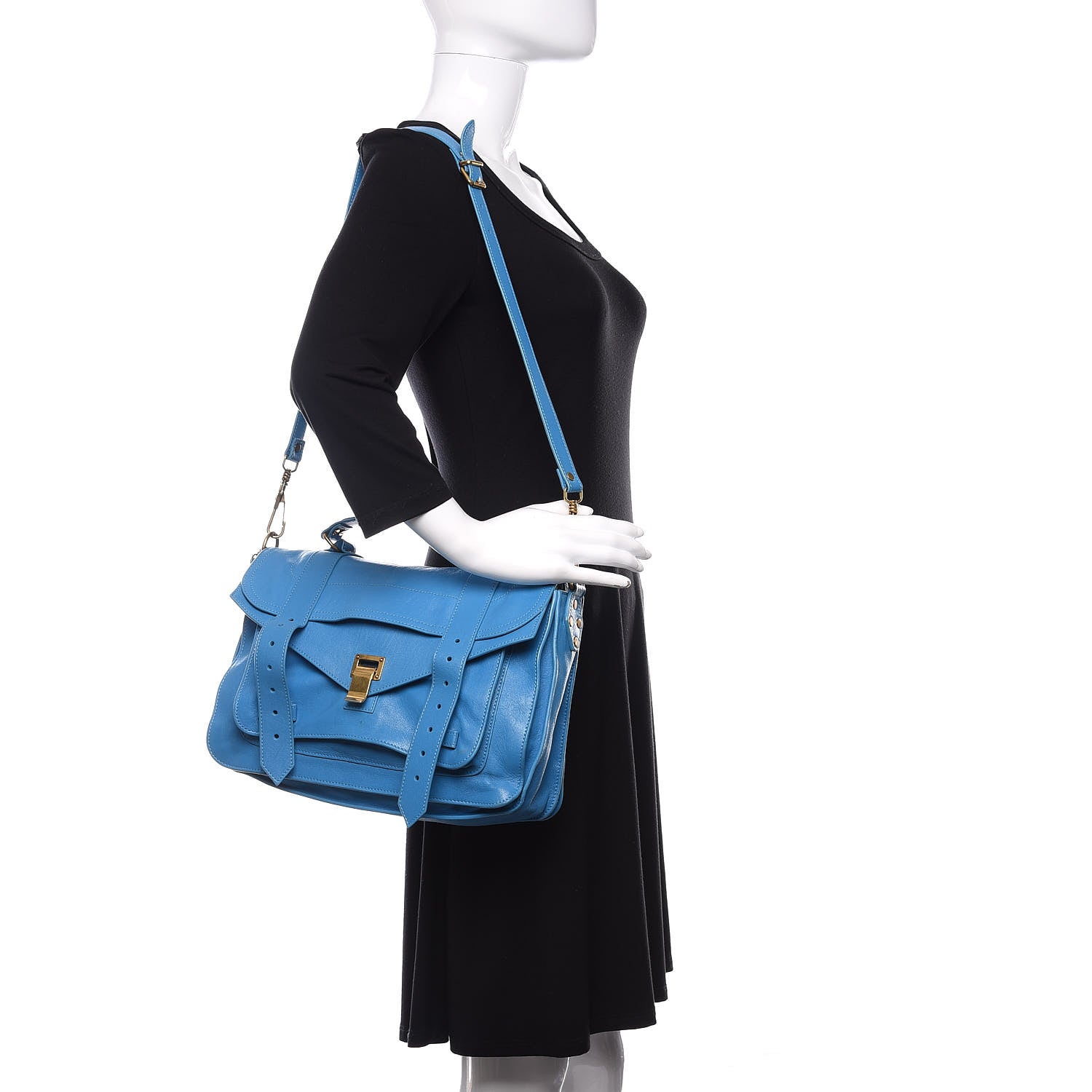 Proenza Schouler Lambskin Medium PS1 Satchel Sky Blue 2 of 10