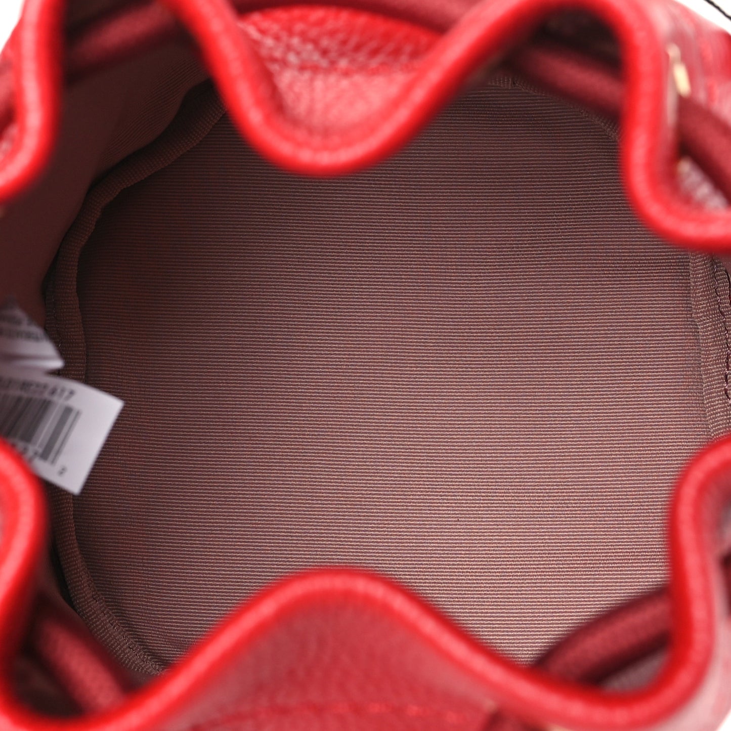 Grained Calfskin The Mini Bucket Bag True Red