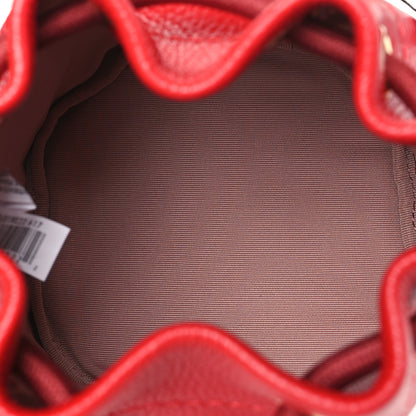 Marc Jacobs Grained Calfskin The Mini Bucket Bag True Red 5 of 8