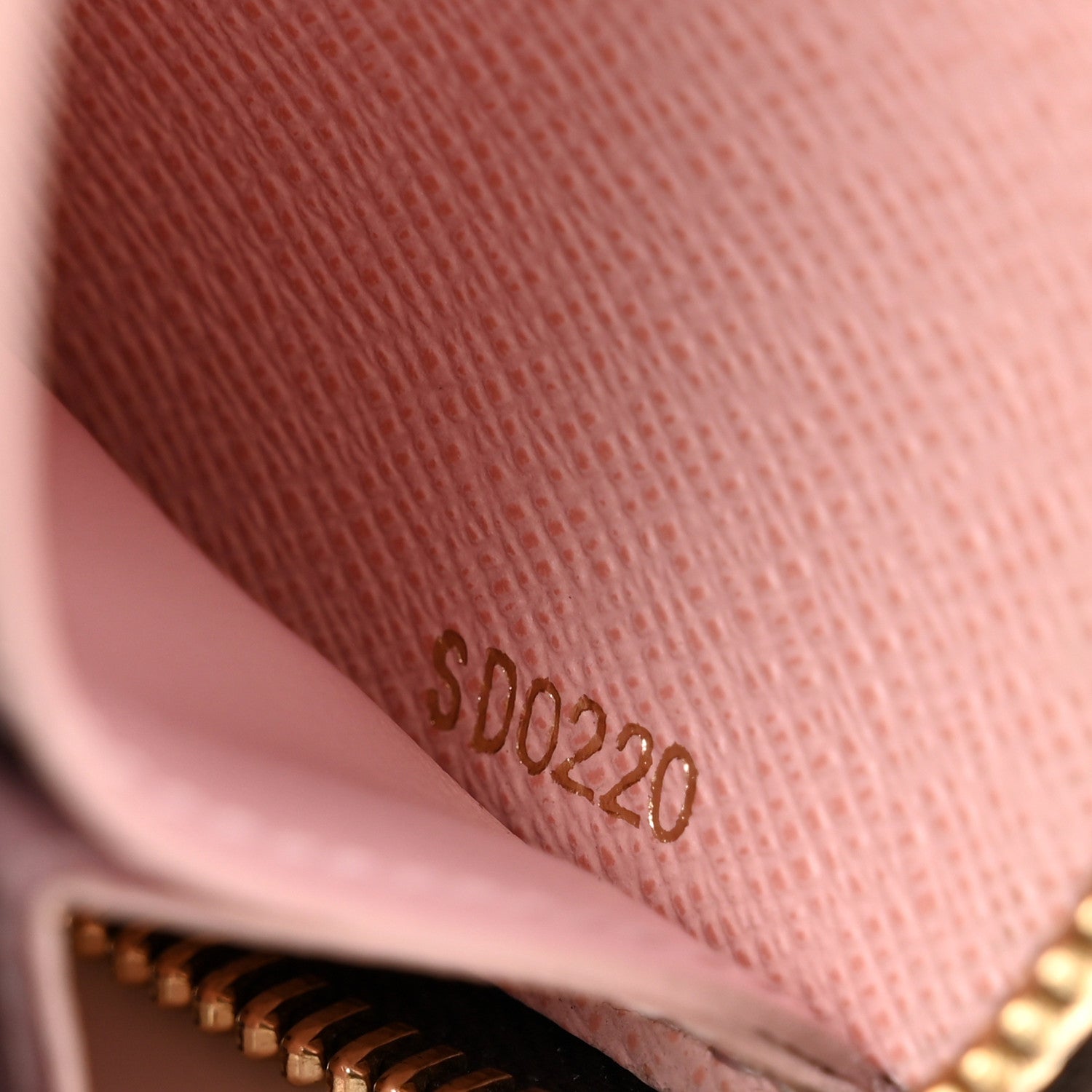Louis Vuitton Damier Ebene Clemence Wallet Rose Ballerine 7 of 7