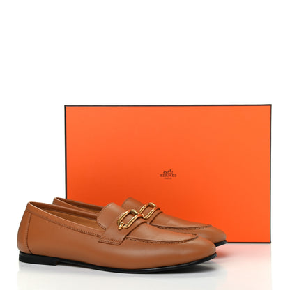 Hermes Calfskin Colette Loafer 38 Beige Dore 11 of 11