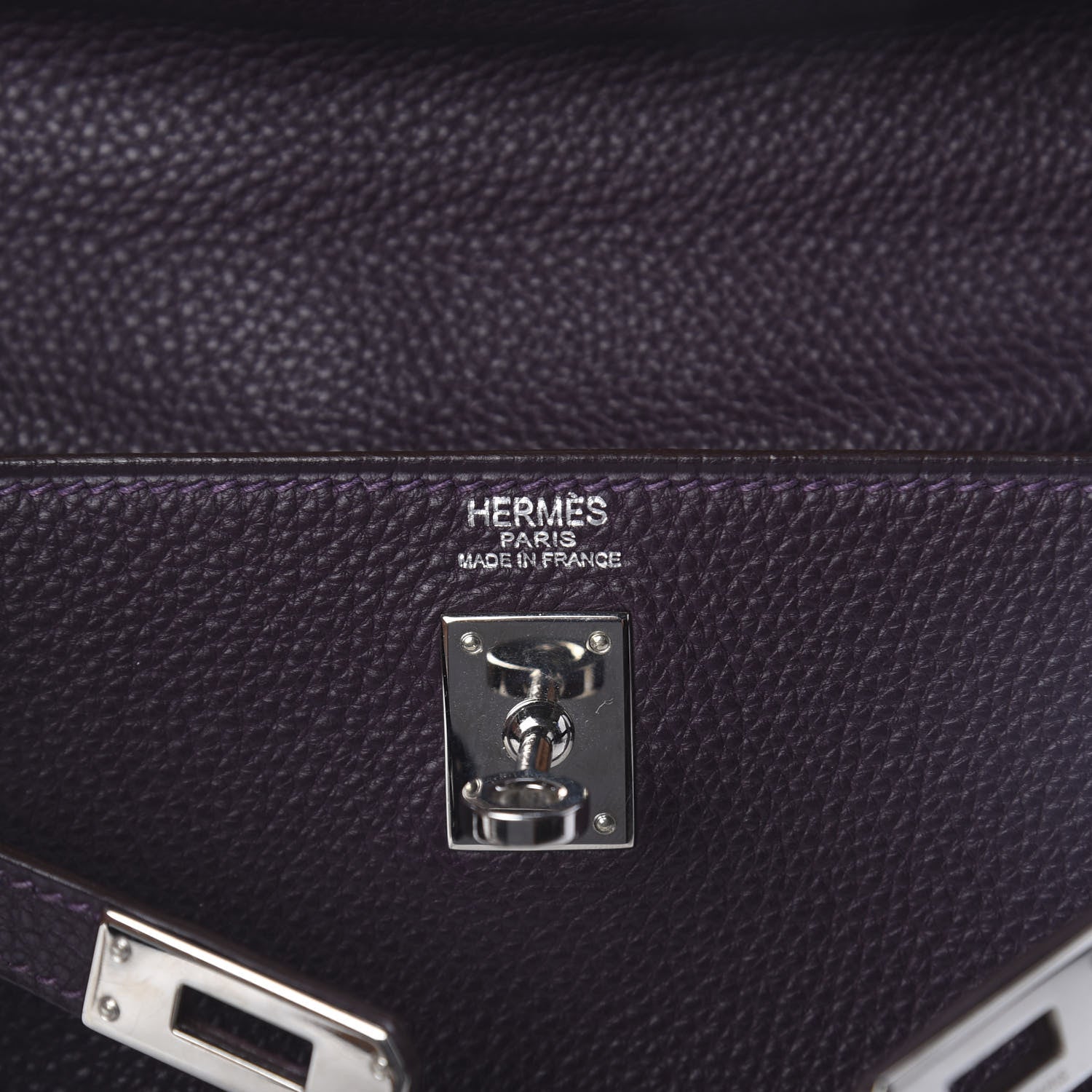 Hermes Togo Kelly Retourne 25 Raisin 10 of 18