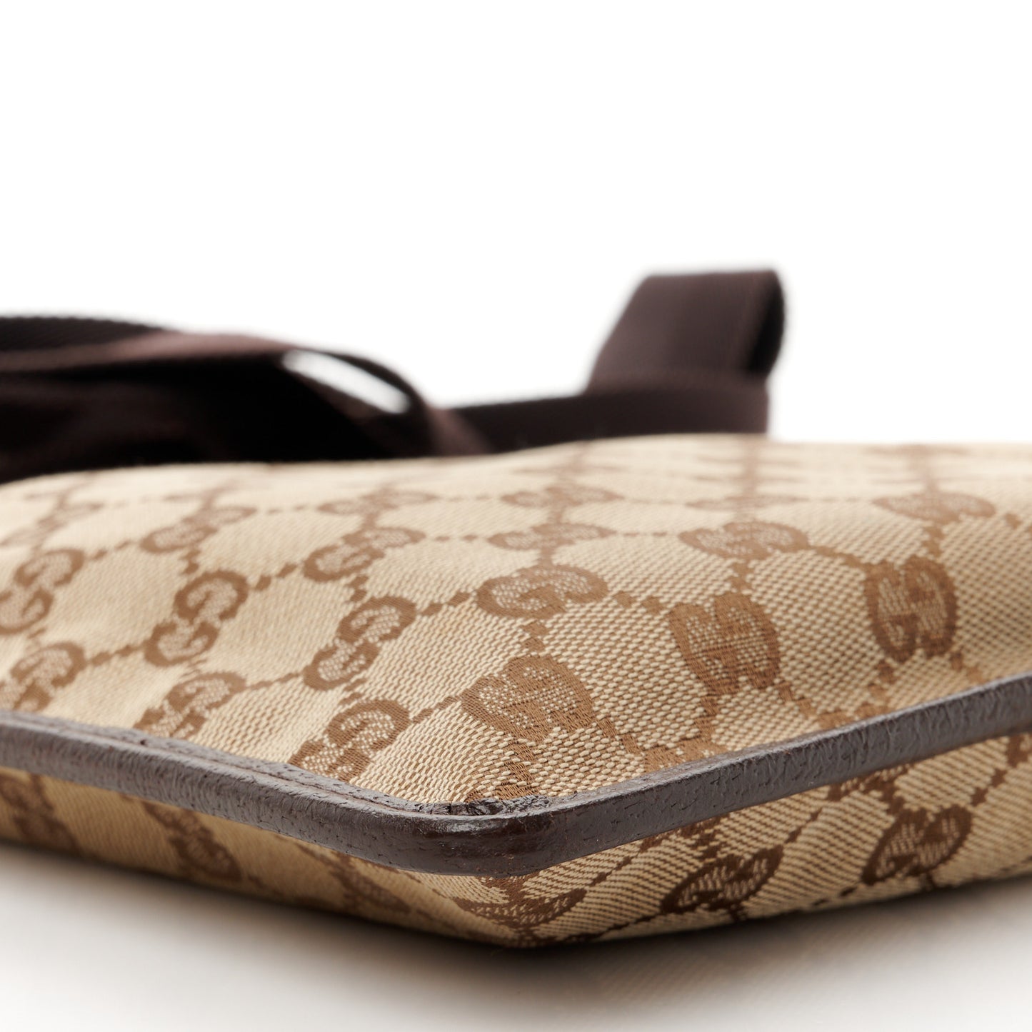 Monogram Messenger Crossbody Bag Dark Brown