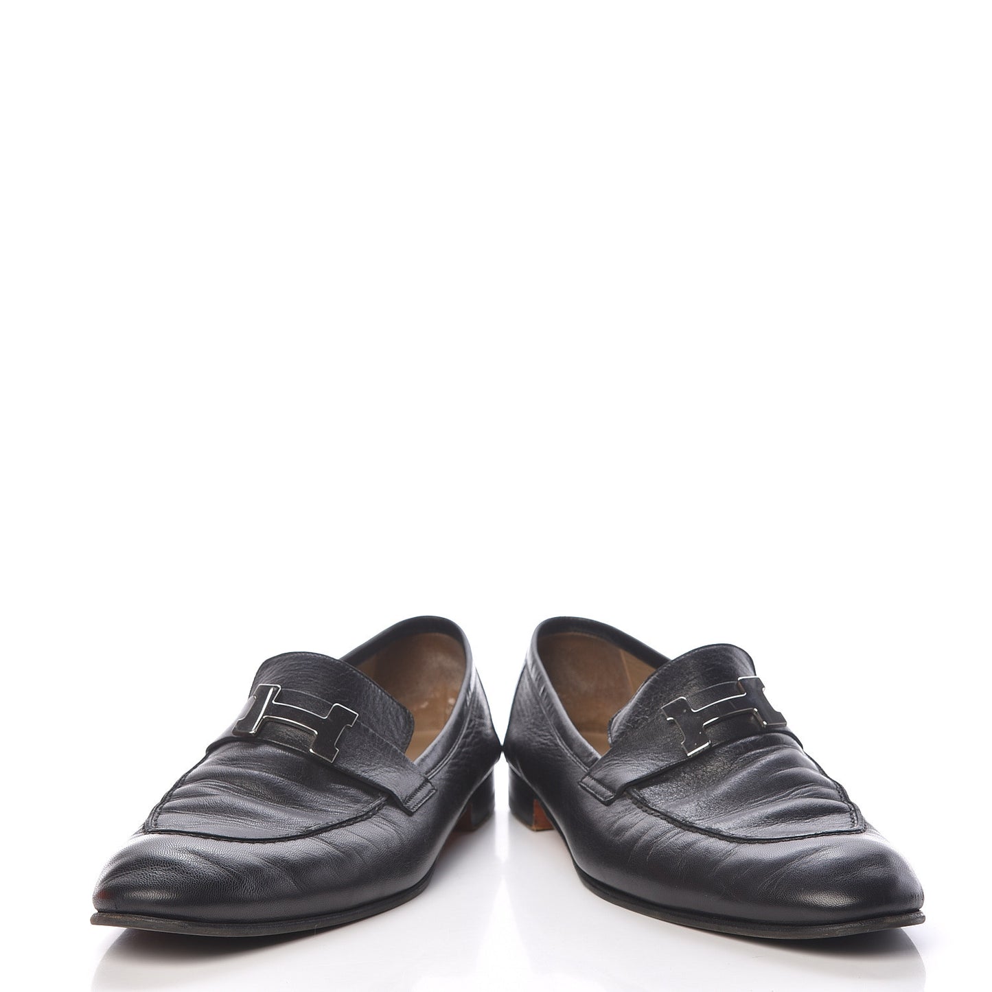 Goatskin Mens Paris Loafers 43 Black