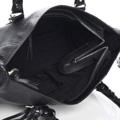 Balenciaga Chevre Silver Metallic Edge Hardware S City Black 6 of 8