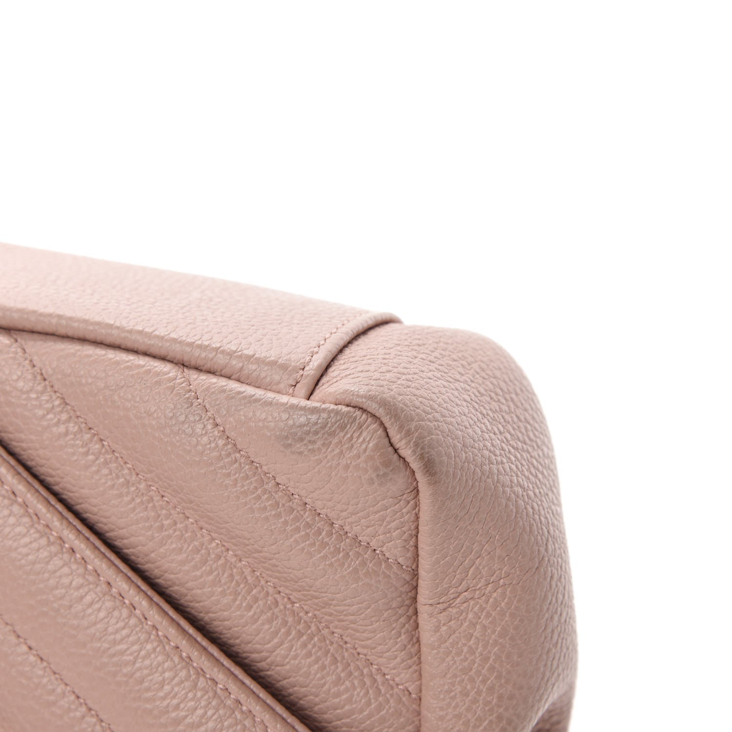 Saint Laurent Sheepskin Matelasse Monogram Classic Baby Chain Pale Pink Bag 8 of 13