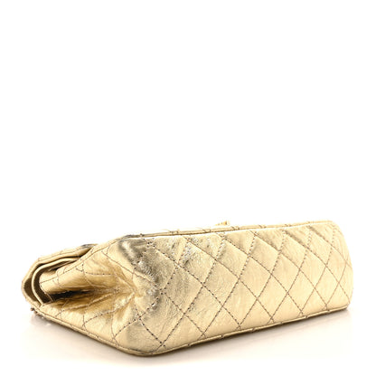 Chanel Metallic Aged Calfskin Quilted 2.55 Reissue 225 Flap Gold 4 of 10