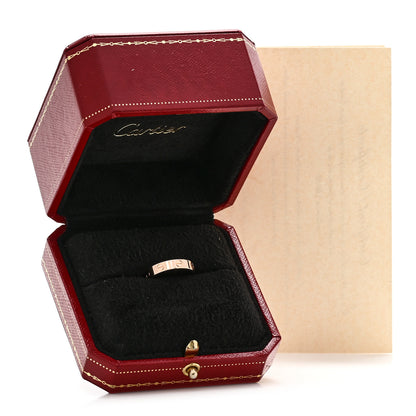 Cartier 18K Pink Gold 3.5mm LOVE Wedding Band Ring 50 5.25 5 of 5