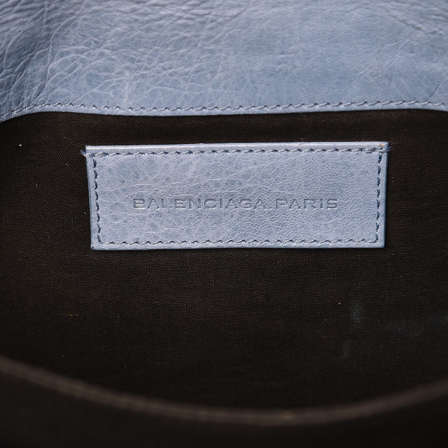 Balenciaga Agneau Classic Hardware Envelope Clutch Atlantique 6 of 11