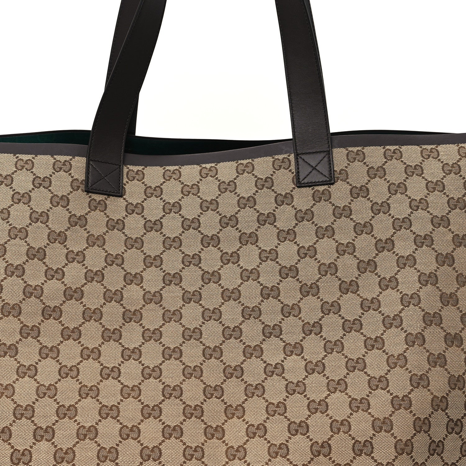 Gucci Original GG Canvas Large Totissima Shopping Tote Beige Ebony 9 of 11