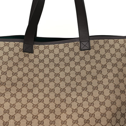 Gucci Original GG Canvas Large Totissima Shopping Tote Beige Ebony 9 of 11