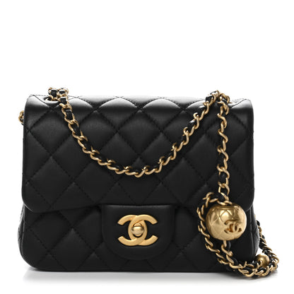 Chanel Lambskin Quilted Mini Pearl Crush Flap Black 1 of 10