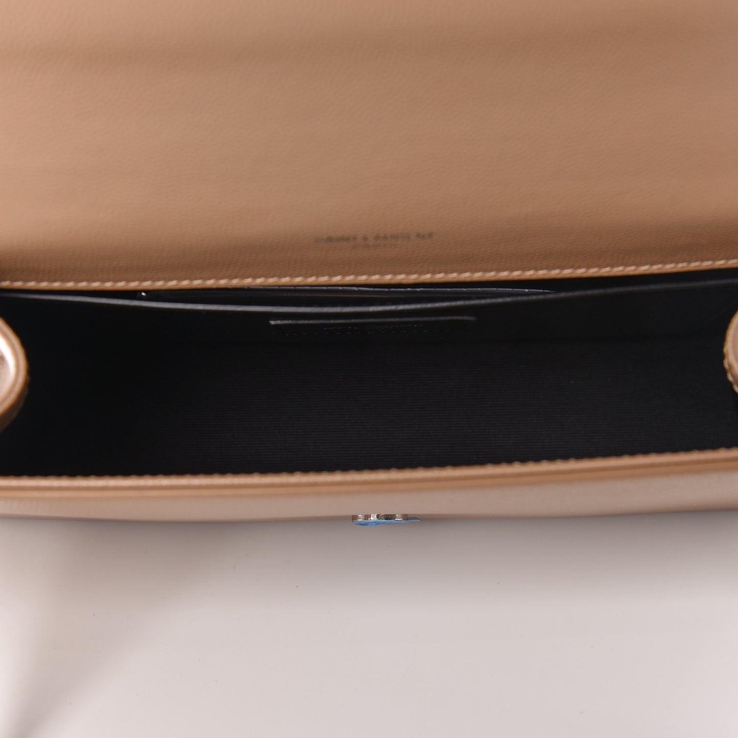 Grain De Poudre Medium Classic Monogram Kate Satchel Sable Beige