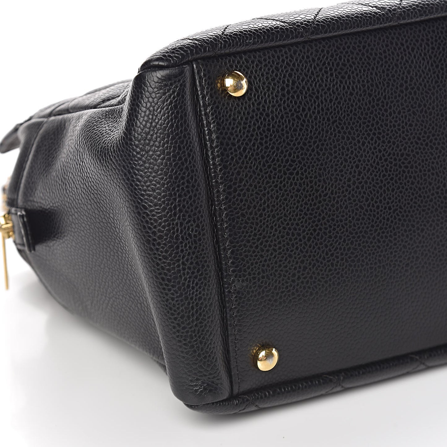 Caviar Quilted Petit Timeless Tote PTT Black