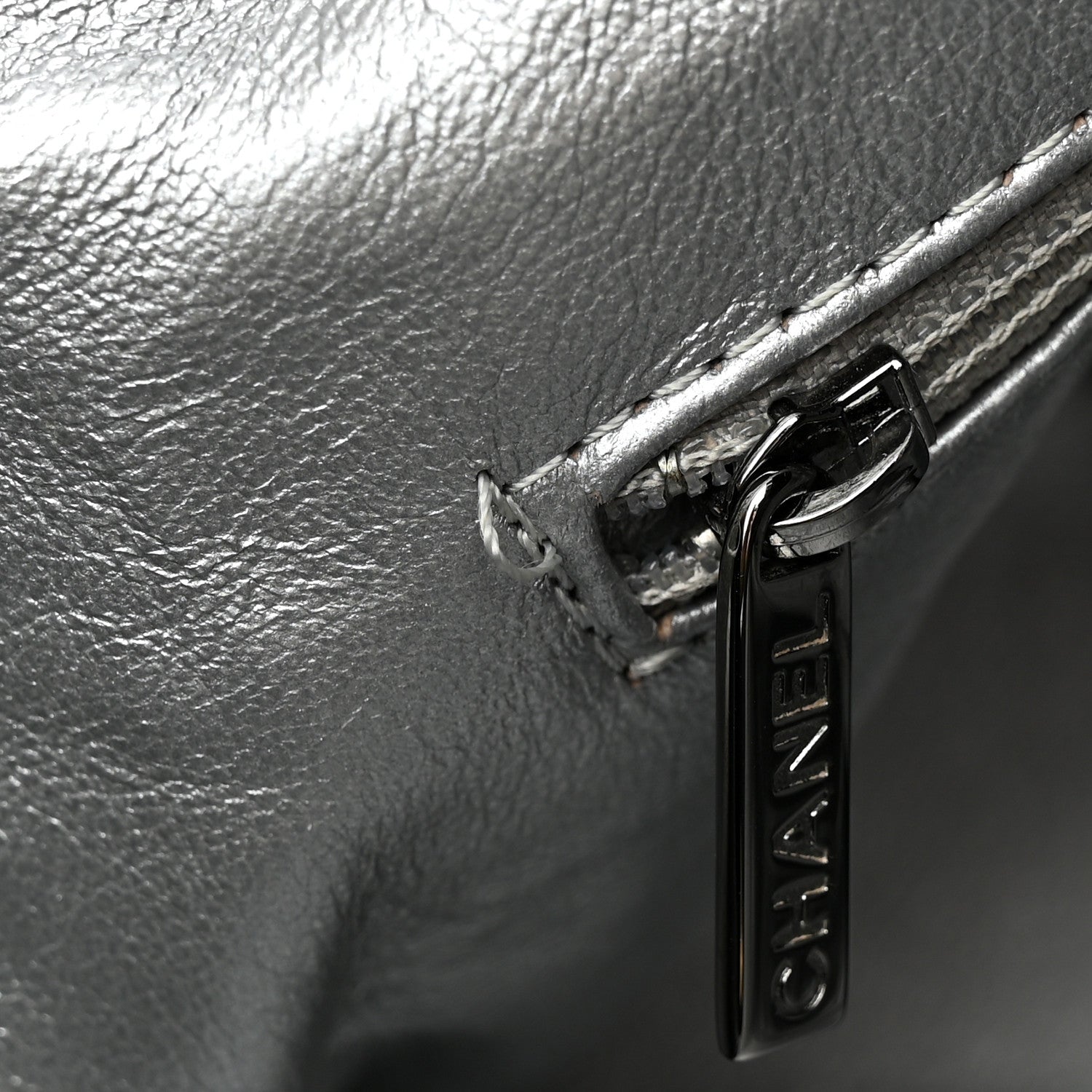 Chanel Glazed Calfskin Modern Chain Tote Black 11 of 12