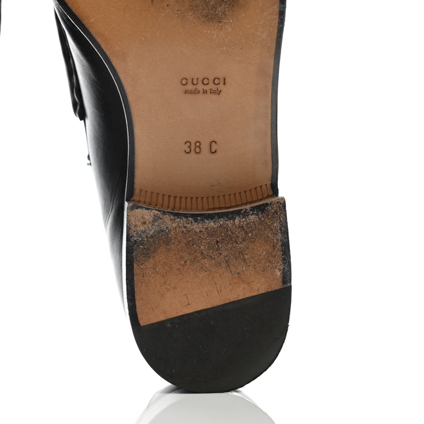 Calfskin Horsebit Loafers 38 Black