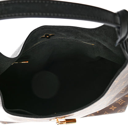 Louis Vuitton Monogram Flower Hobo Black 4 of 4
