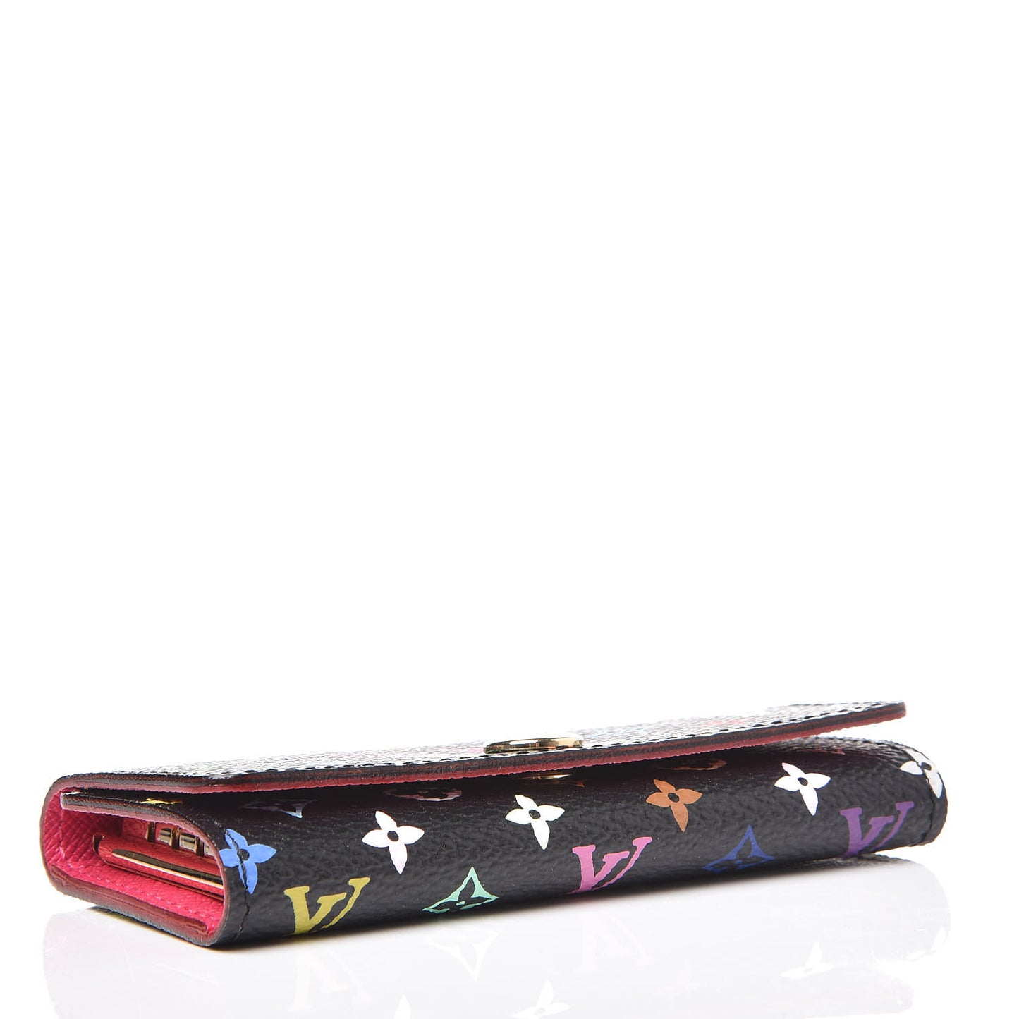 Monogram Multicolor Multicles 4 Key Holder Black Grenade