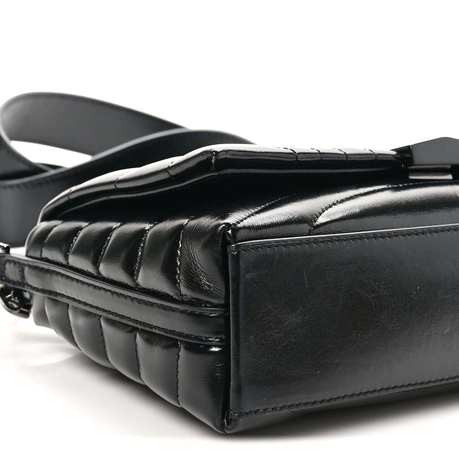 Givenchy Shiny Calfskin 4G Quilted Small Shoulder Bag Black 8 of 9