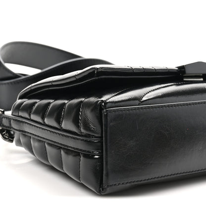 Givenchy Shiny Calfskin 4G Quilted Small Shoulder Bag Black 8 of 9