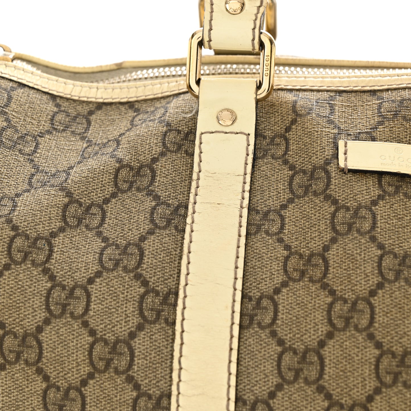 GG Plus Monogram Medium Joy Boston Off White