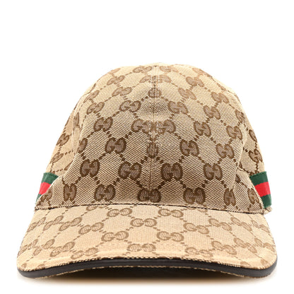Gucci Monogram Web Baseball Hat XL Beige Cocoa 3 of 8
