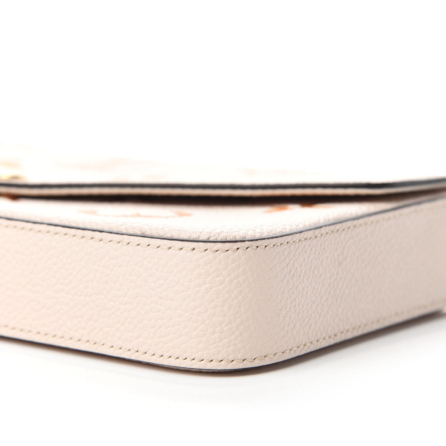 Empreinte Monogram Giant By The Pool Felicie Pochette Chain Wallet Cream Saffron