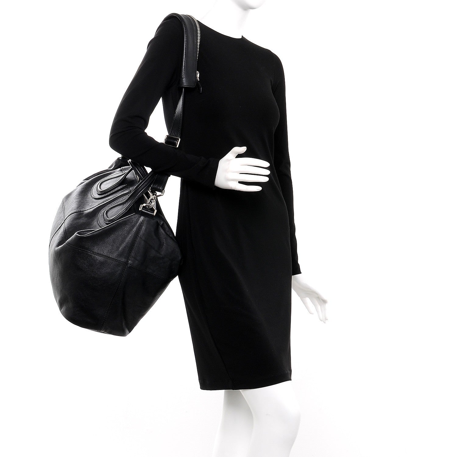 Givenchy Sugar Goatskin Large Nightingale Black 2 of 8