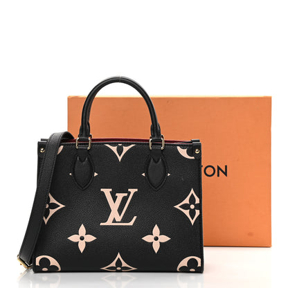 Louis Vuitton Empreinte Monogram Giant Onthego PM Black Beige 14 of 14