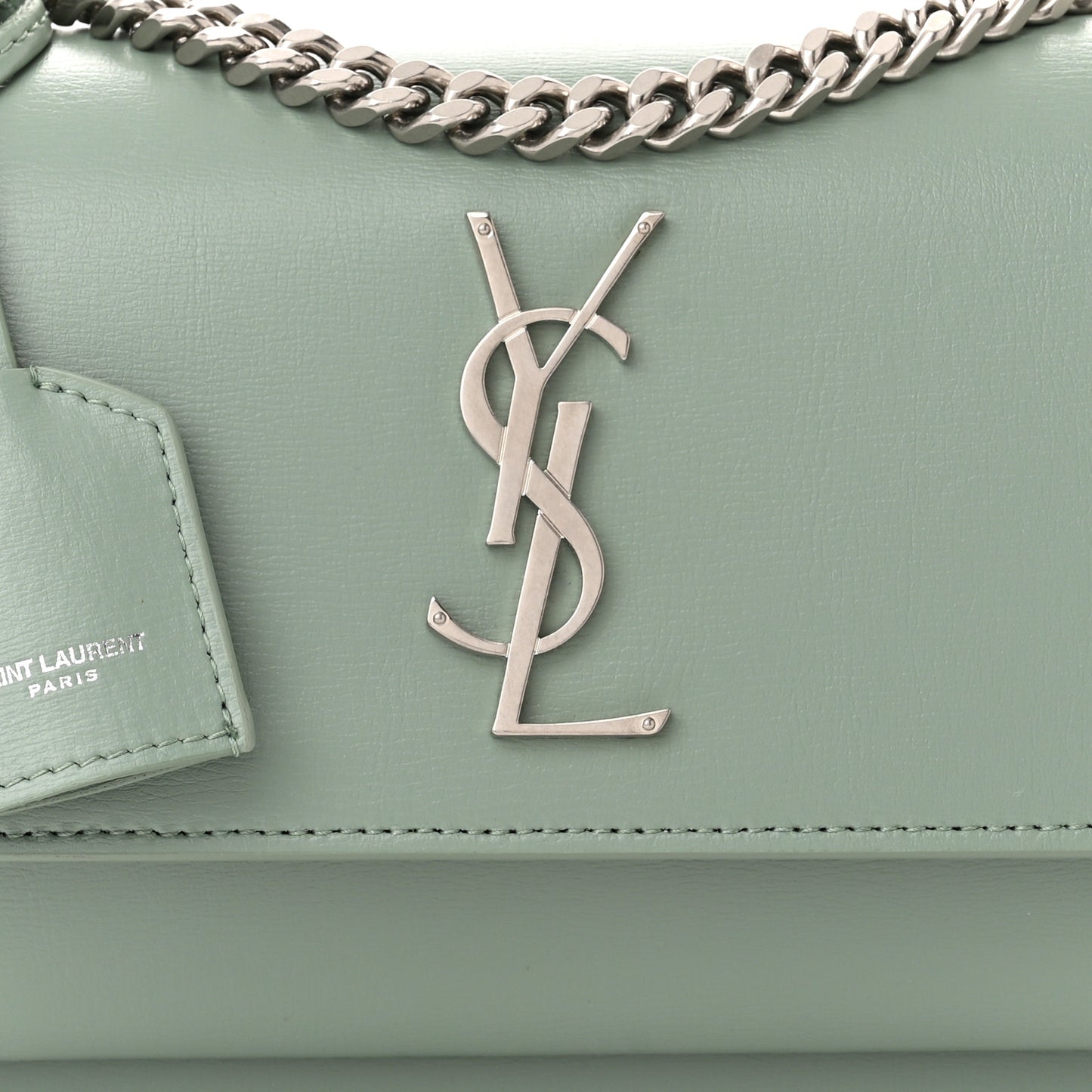 Calfskin Small Monogram Sunset Vert Opaline
