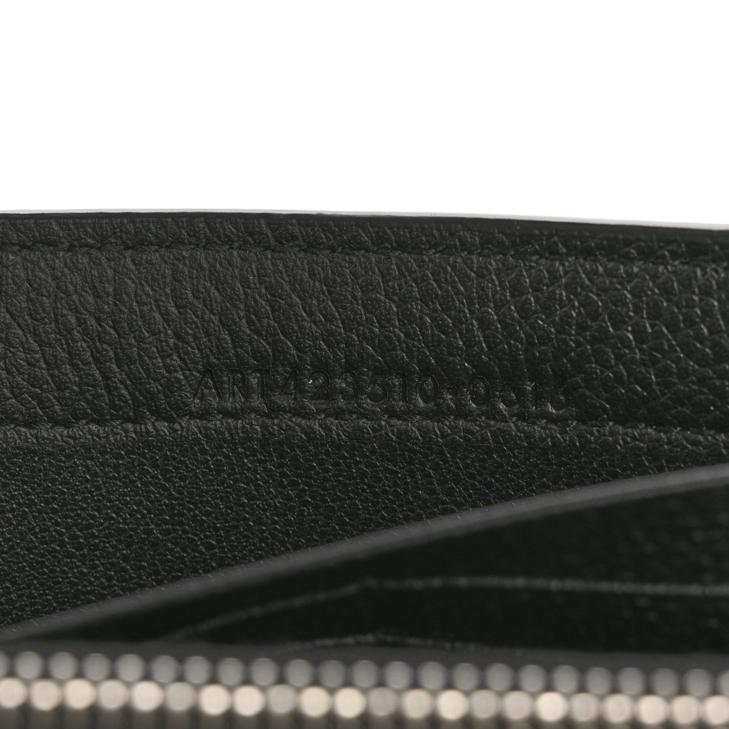 Grained Calfskin Rive Gauche Classic Large Wallet Black