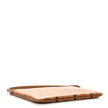 MCM Visetos Medium Pouch Cognac 4 of 9