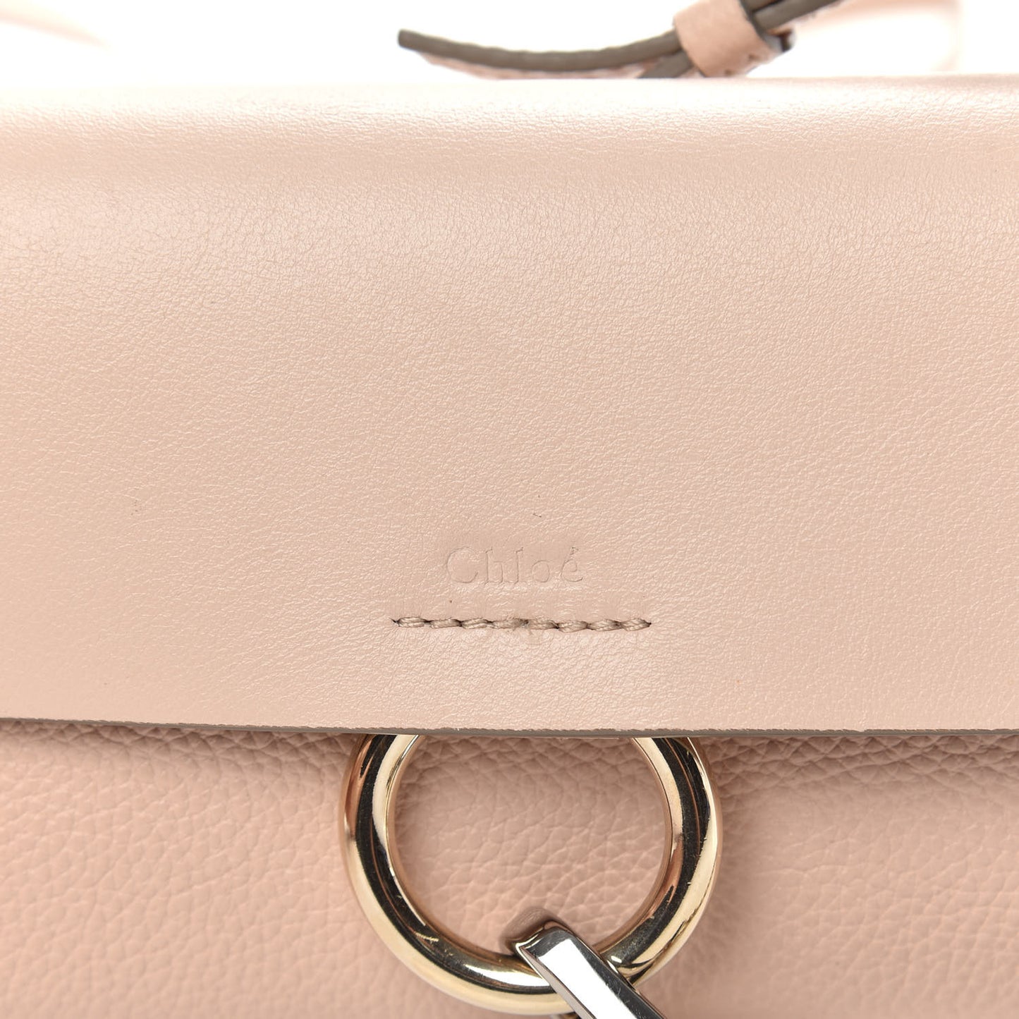 Calfskin Mini Faye Shoulder Bag Cement Pink