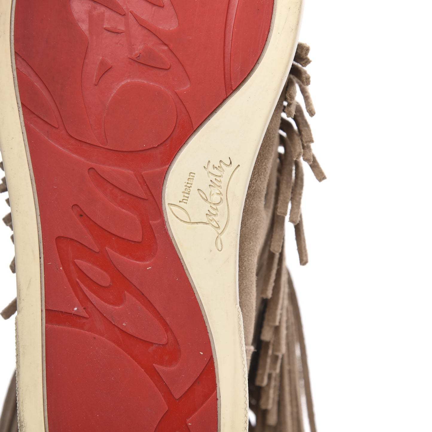 Veau Velours Spikes Womens Coachelita Flat Sneakers 36 Beige