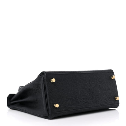 Hermes Togo Kelly Retourne 25 Black 4 of 10