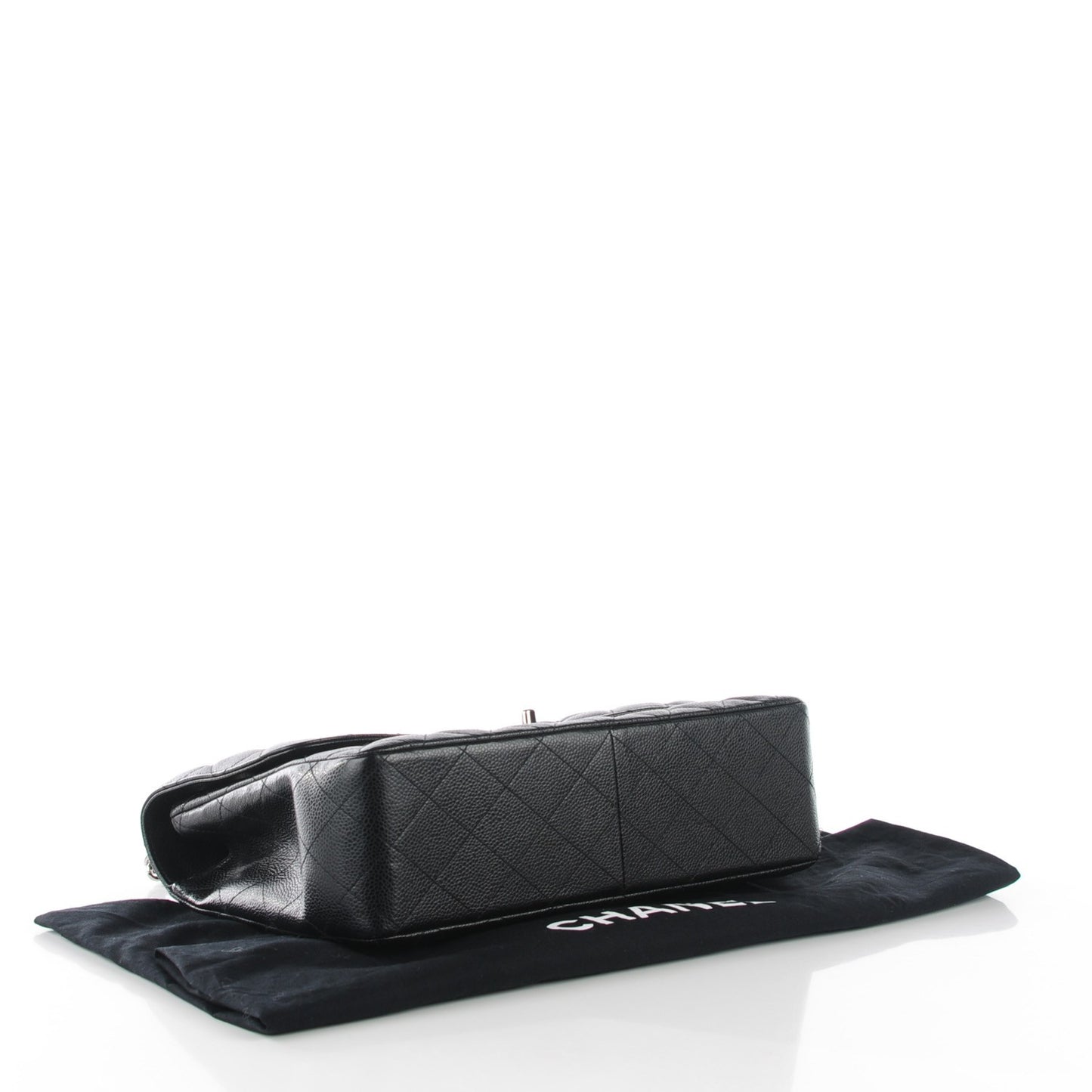 Caviar Quilted Jumbo Single Flap Black