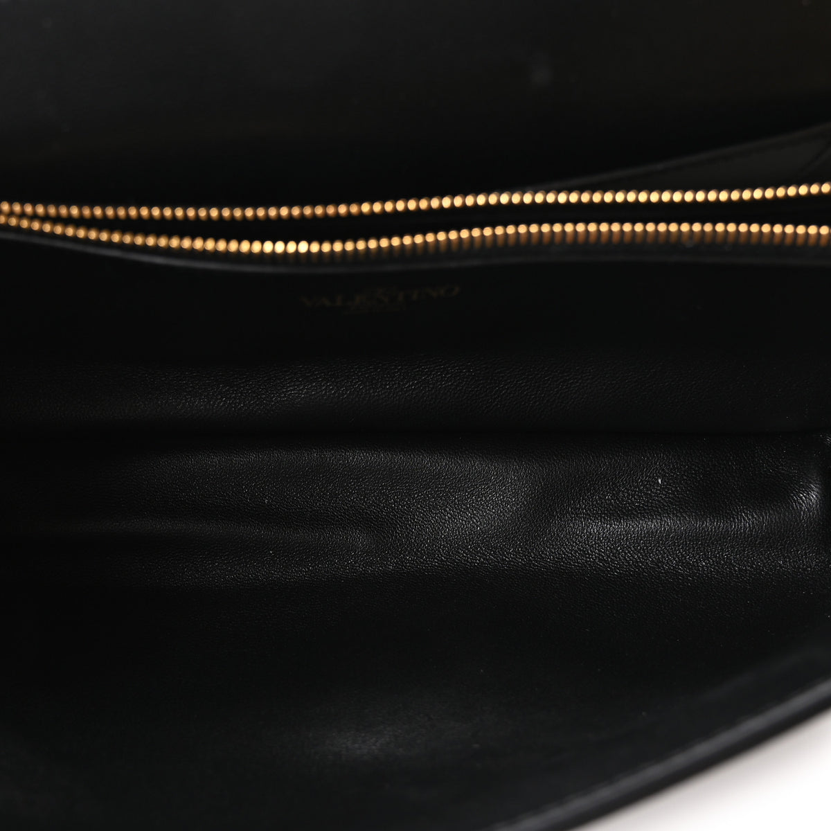Nappa Stud Sign Shoulder Bag Black