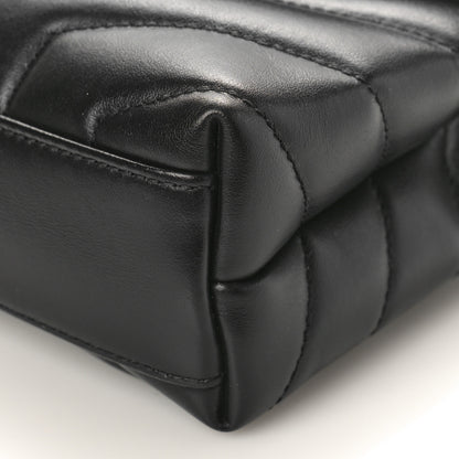 Saint Laurent Calfskin Y Quilted Monogram Toy Loulou Crossbody Bag Black 8 of 8