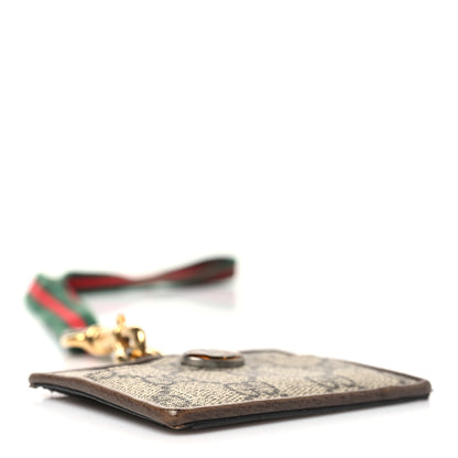 Gucci GG Supreme Monogram Ophidia ID Holder Beige Ebony New Acero 4 of 9