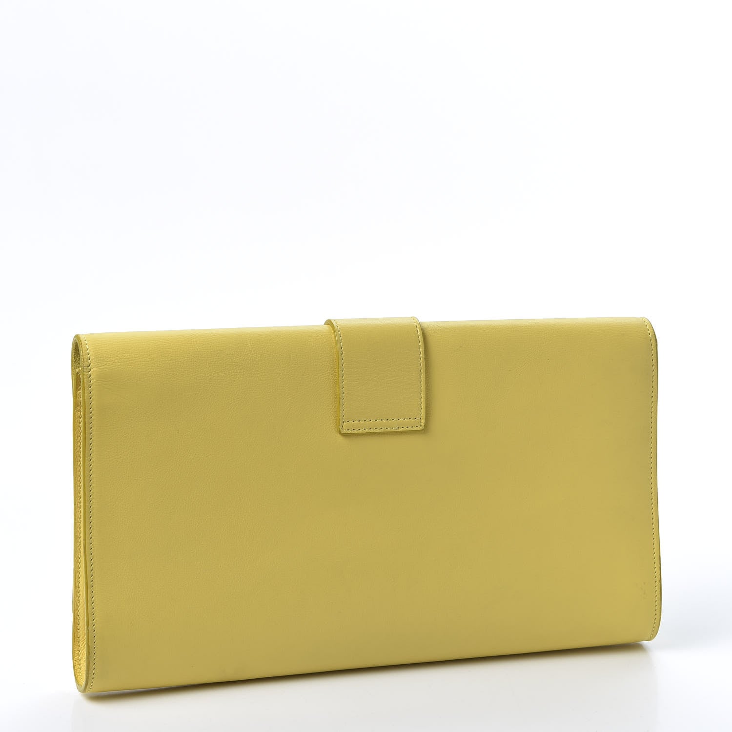 Saint Laurent Calfskin Classic Y Ligne Clutch Soleil 2 of 17