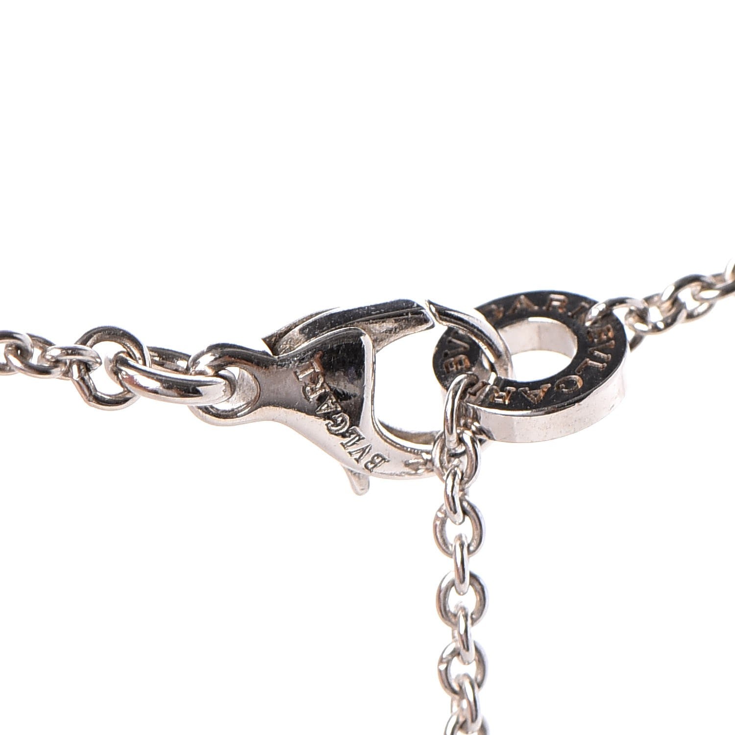 Bulgari Sterling Silver Ceramic Save The Children Pendant Necklace 5 of 7