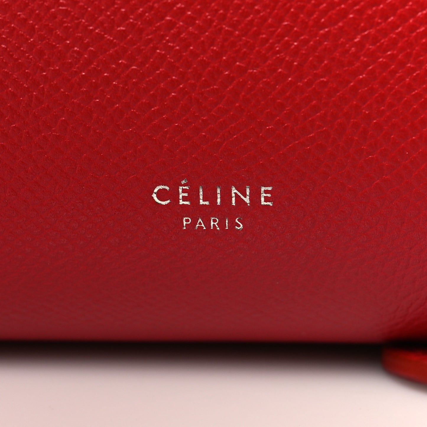 Baby Grained Calfskin Micro Belt Bag Coquelicot