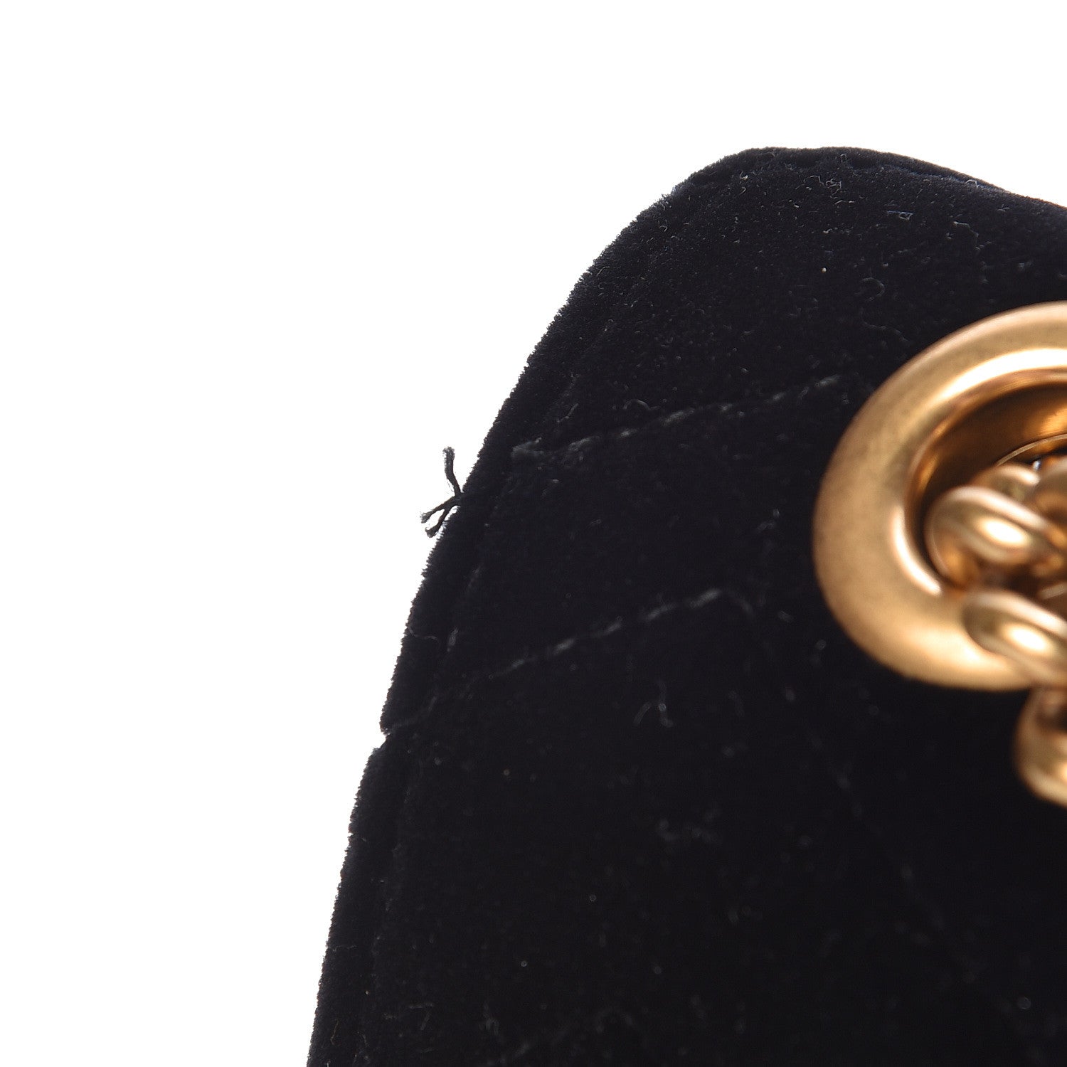 Gucci Velvet Matelasse Medium GG Marmont Shoulder Bag Black 15 of 15