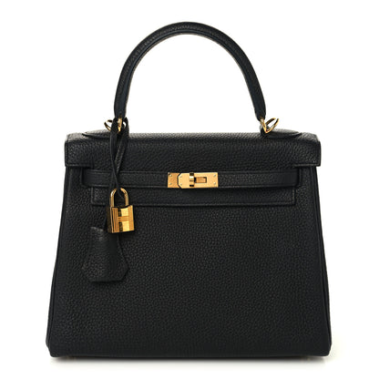 Hermes Togo Kelly Retourne 25 Black 1 of 16