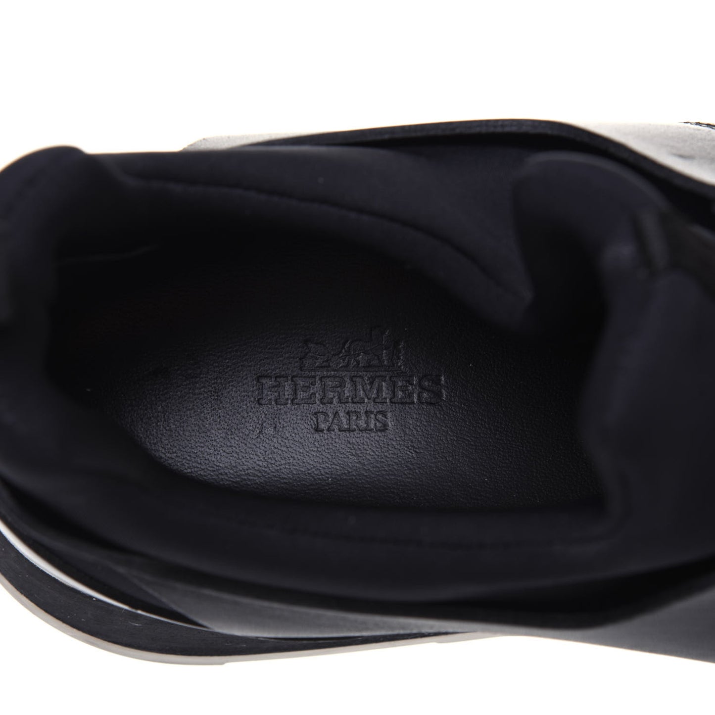 Technical Canvas Calfskin Goatskin Womens Player Sneakers 38 Marine Black