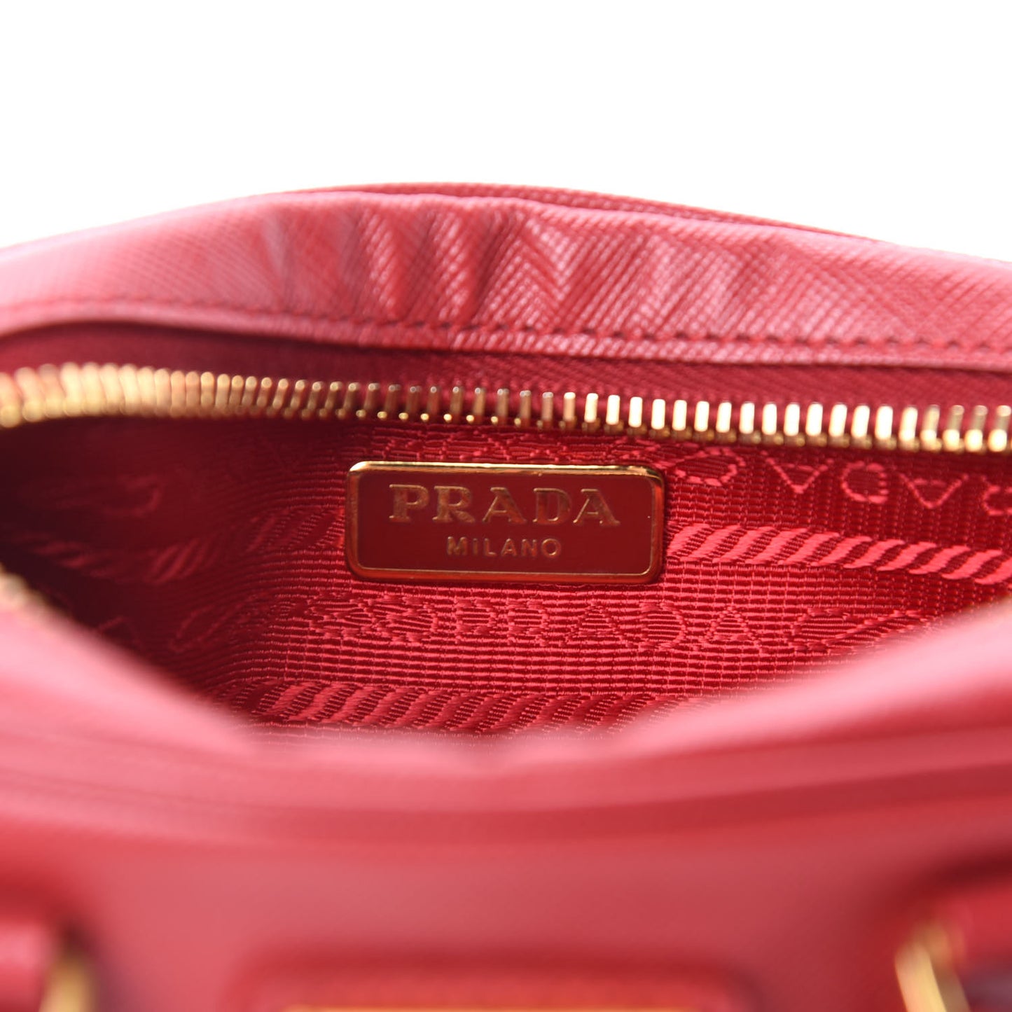 Saffiano Lux Mini Top Handle Crossbody Bag Fuoco